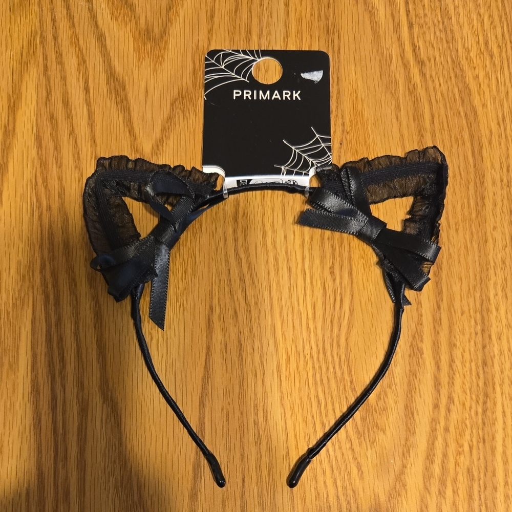 Primark Black Lace Cat Ear Headband